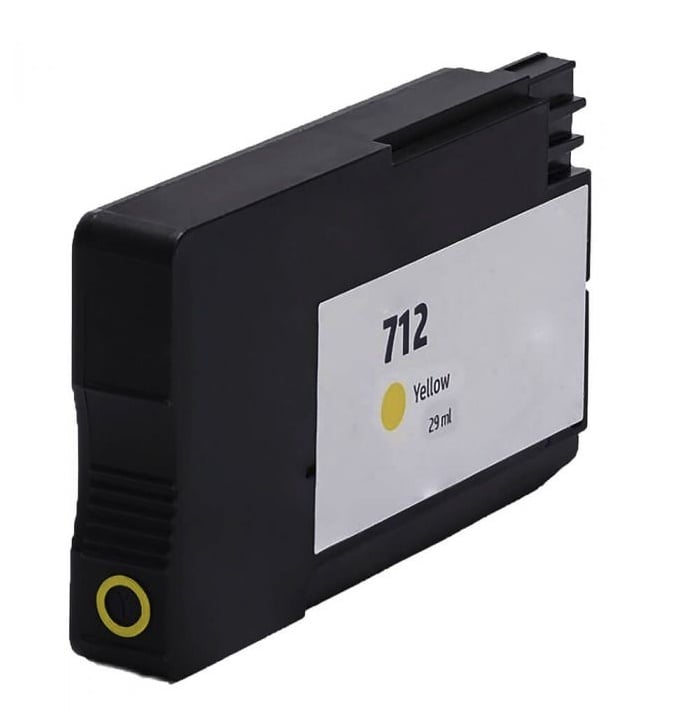 HP 712 Yellow Compatible Ink Cartridge (3ED69A)